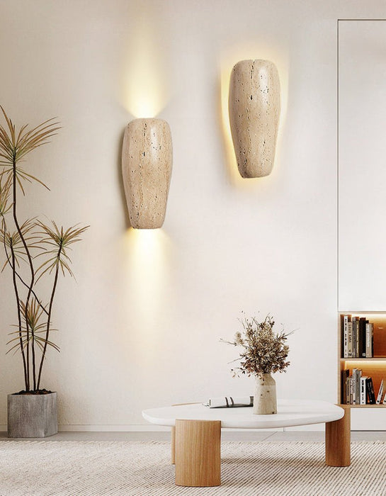 Earthy Stone Wall Sconce Vakkerlight