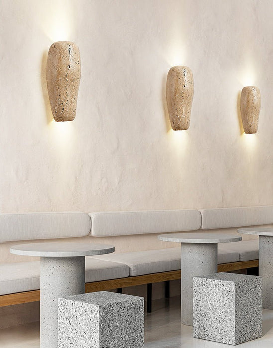 Earthy Stone Wall Sconce Vakkerlight