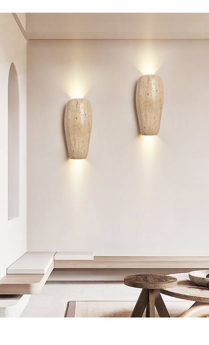 Earthy Stone Wall Sconce Vakkerlight