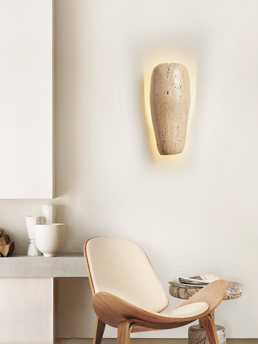 Earthy Stone Wall Sconce Vakkerlight