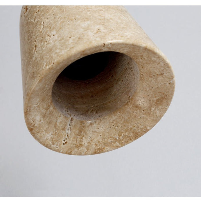 Earthy Travertine Cone Pendant Light Vakkerlight