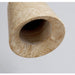 Earthy Travertine Cone Pendant Light Vakkerlight
