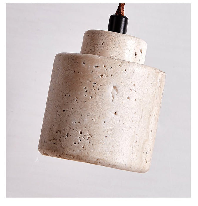 Elemental Travertine Mini Pendant Lamp Vakkerlight