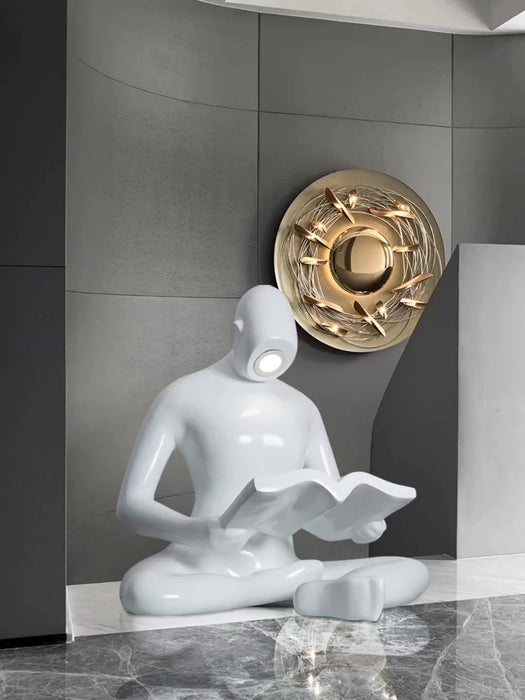 Elliott Reading Sculpture Floor Lamp Vakkerlight