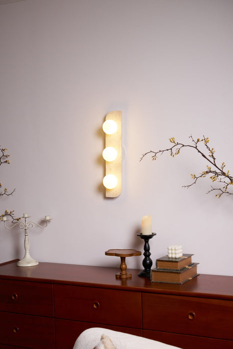 Elysian Travertine Plug-in Wall Light Vakkerlight