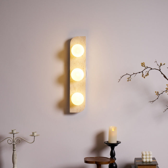 Elysian Travertine Plug-in Wall Light Vakkerlight