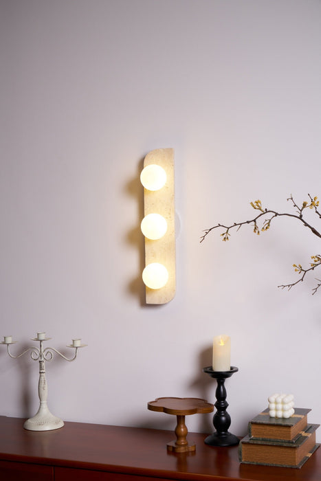 Elysian Travertine Plug-in Wall Light Vakkerlight