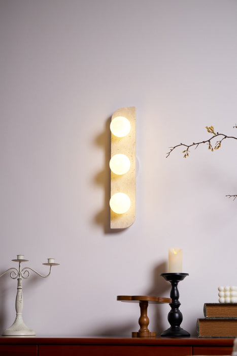 Elysian Travertine Plug-in Wall Light Vakkerlight