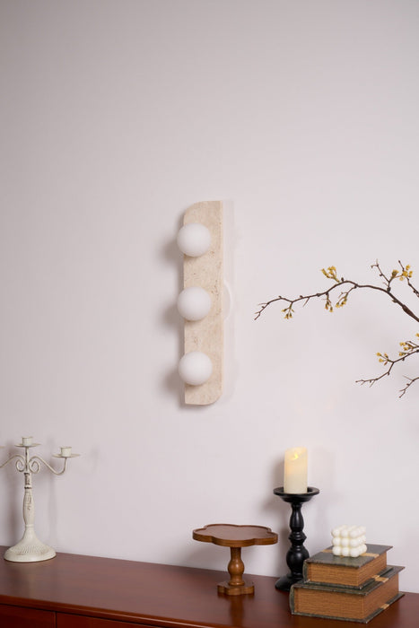 Elysian Travertine Wall Light Vakkerlight