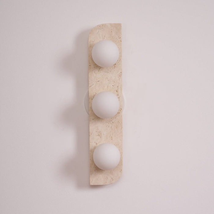 Elysian Travertine Plug-in Wall Light Vakkerlight
