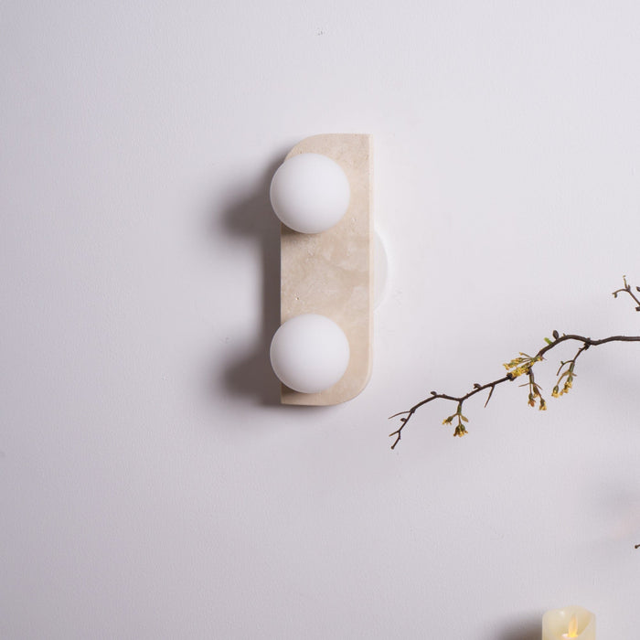 Elysian Travertine Wall Light Vakkerlight