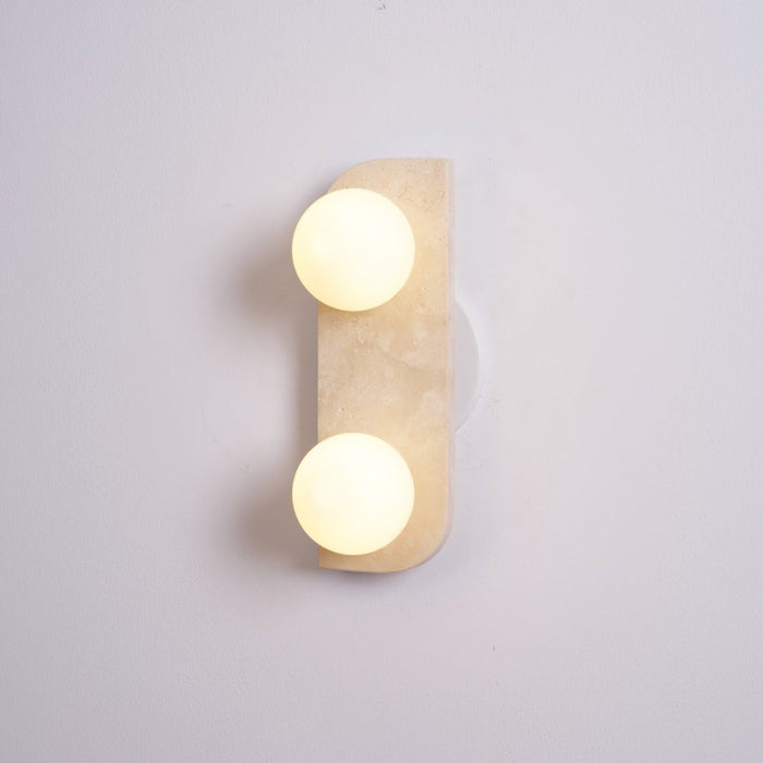 Elysian Travertine Plug-in Wall Light Vakkerlight