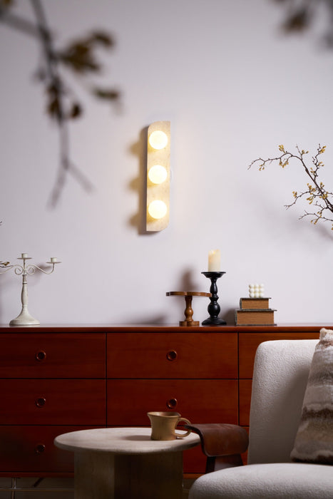 Elysian Travertine Plug-in Wall Light Vakkerlight