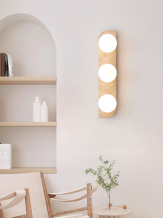 Elysian Travertine Plug-in Wall Light Vakkerlight