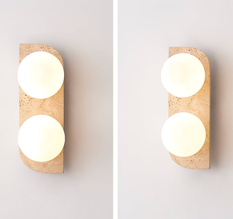 Elysian Travertine Plug-in Wall Light Vakkerlight