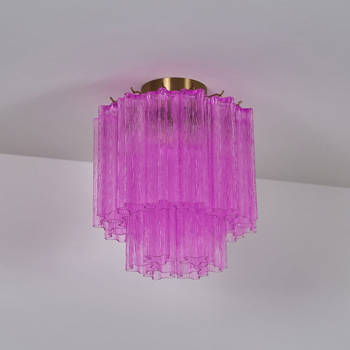 Fiora Purple Glass Ceiling Lamp Vakkerlight
