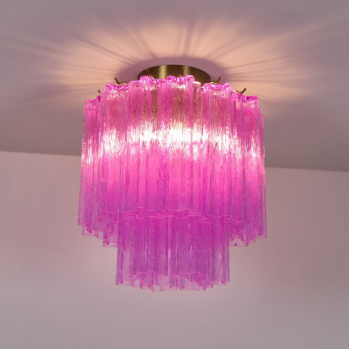 Fiora Purple Glass Ceiling Lamp Vakkerlight
