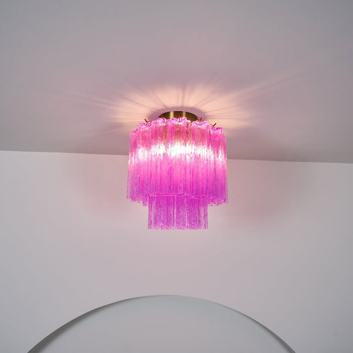 Fiora Purple Glass Ceiling Lamp Vakkerlight