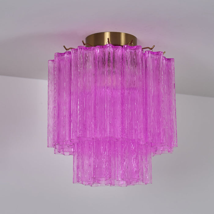 Fiora Purple Glass Ceiling Lamp Vakkerlight