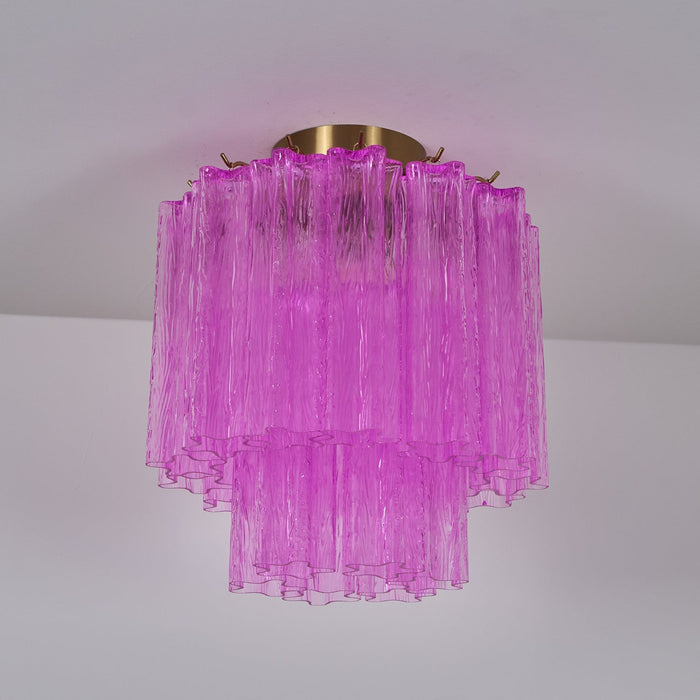 Fiora Purple Glass Ceiling Lamp Vakkerlight