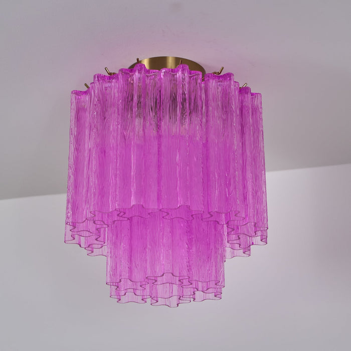 Fiora Purple Glass Ceiling Lamp Vakkerlight