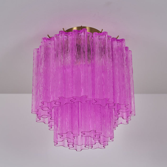 Fiora Purple Glass Ceiling Lamp Vakkerlight