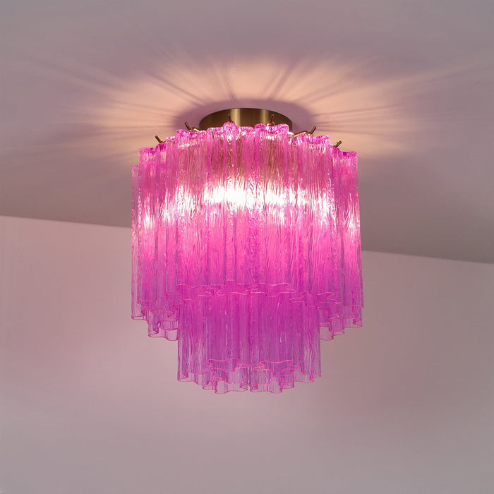 Fiora Purple Glass Ceiling Lamp Vakkerlight
