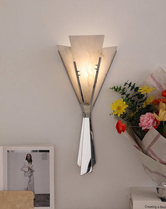 Florent Alabaster Fan Wall Sconce Vakkerlight