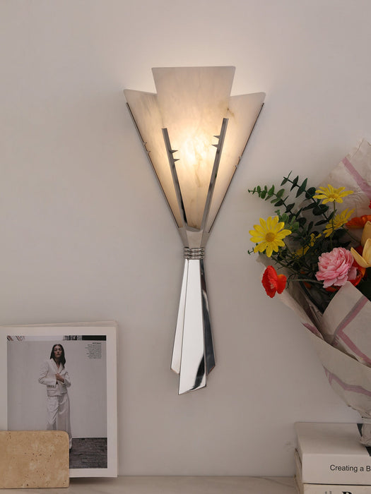 Florent Alabaster Fan Wall Sconce Vakkerlight