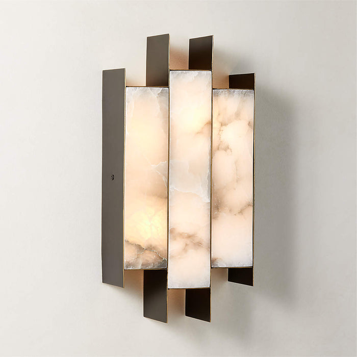 Folded Alabaster Panel Sconce Vakkerlight