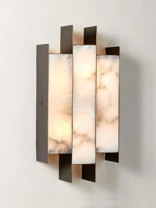 Folded Alabaster Panel Sconce Vakkerlight