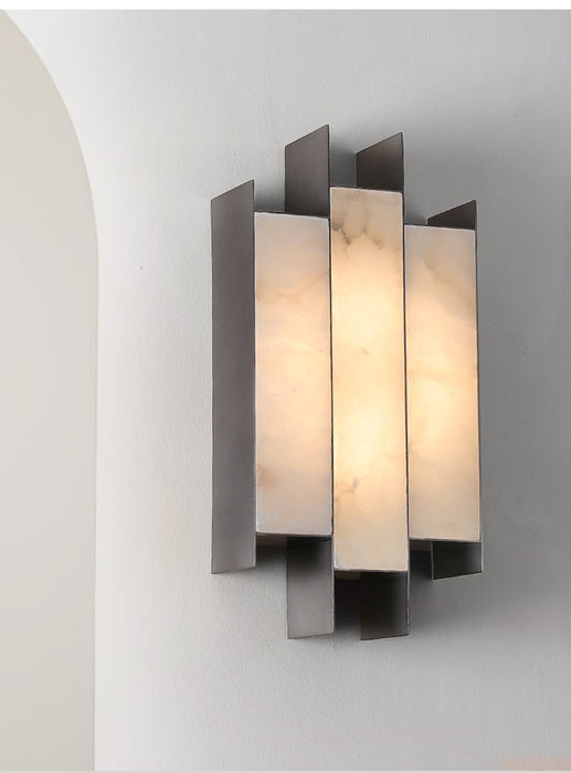 Folded Alabaster Panel Sconce Vakkerlight