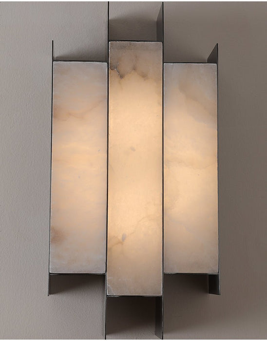 Folded Alabaster Panel Sconce Vakkerlight