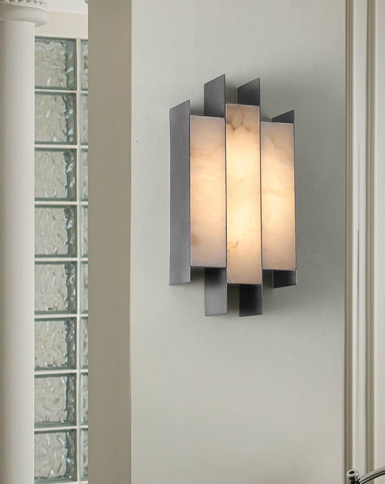 Folded Alabaster Panel Sconce Vakkerlight