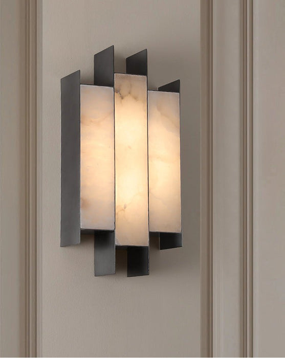 Folded Alabaster Panel Sconce Vakkerlight