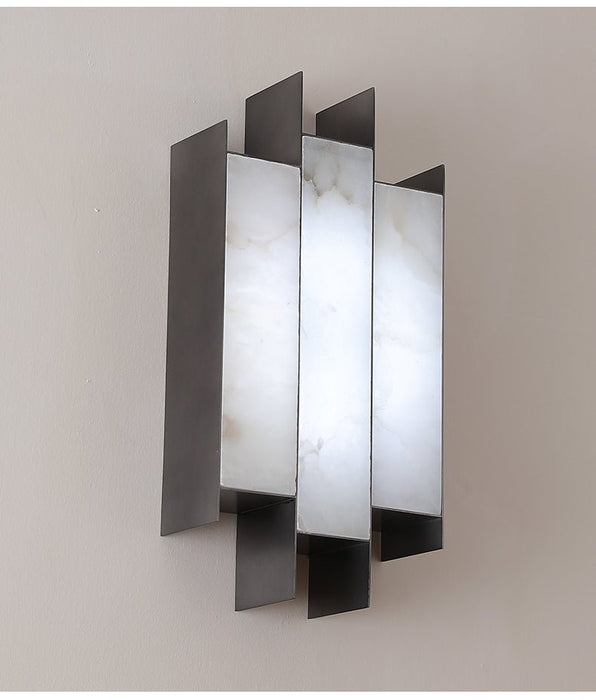 Folded Alabaster Panel Sconce Vakkerlight