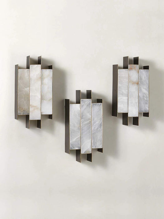 Folded Alabaster Panel Sconce Vakkerlight