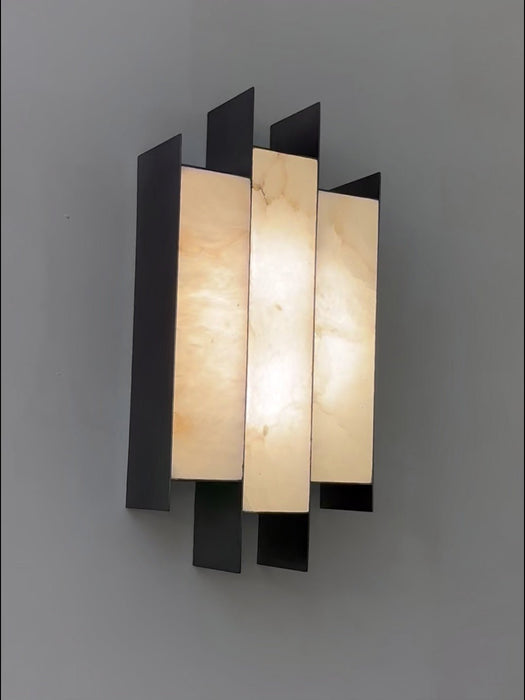 Folded Alabaster Panel Sconce Vakkerlight