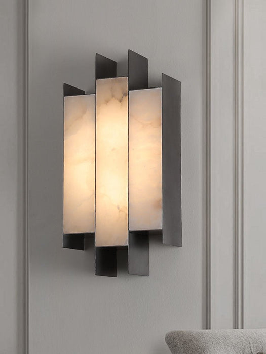 Folded Alabaster Panel Sconce Vakkerlight