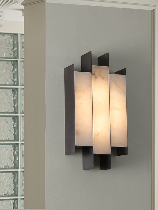 Folded Alabaster Panel Sconce Vakkerlight