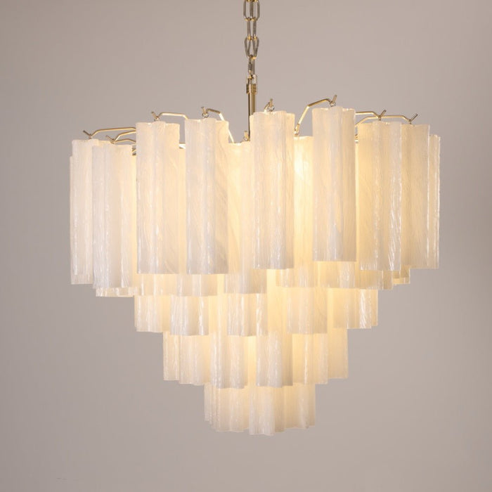 Frosted Glass Cascade Chandelier Vakkerlight