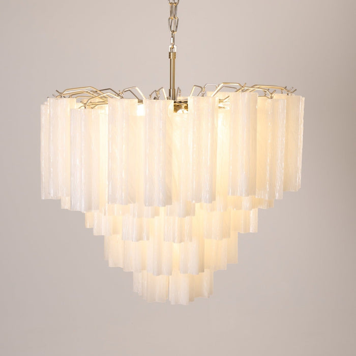Frosted Glass Cascade Chandelier Vakkerlight