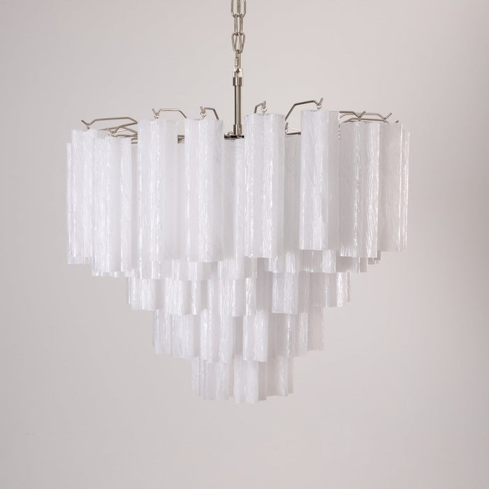 Frosted Glass Cascade Chandelier Vakkerlight
