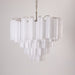 Frosted Glass Cascade Chandelier Vakkerlight