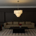 Frosted Glass Cascade Chandelier Vakkerlight