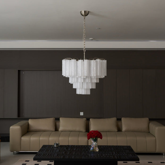 Frosted Glass Cascade Chandelier Vakkerlight