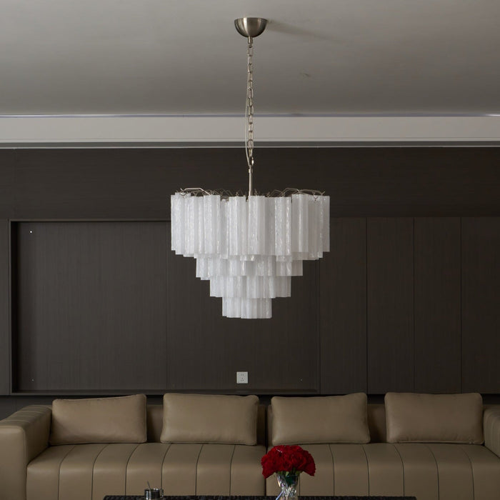 Frosted Glass Cascade Chandelier Vakkerlight