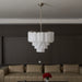 Frosted Glass Cascade Chandelier Vakkerlight