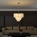 Frosted Glass Cascade Chandelier Vakkerlight