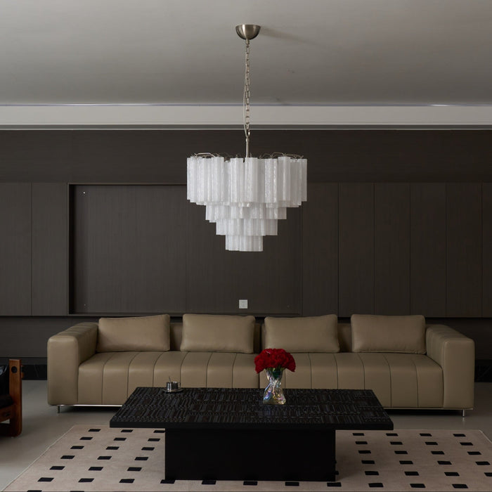 Frosted Glass Cascade Chandelier Vakkerlight